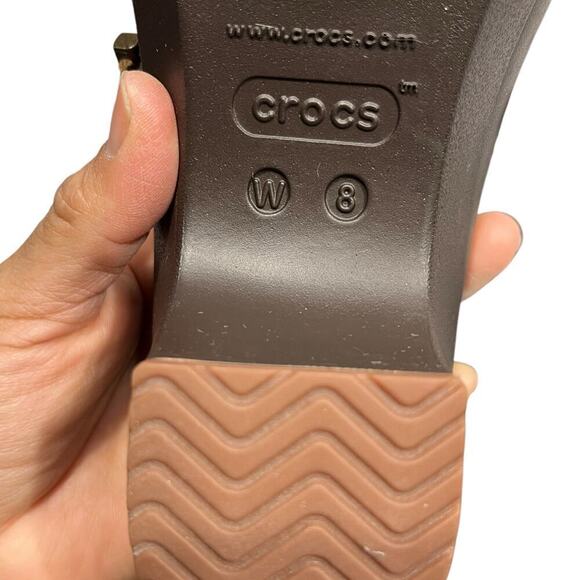 Crocs Espresso Brown Sarah Clogs / Size-8 - Picture 10 of 10